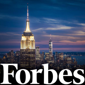 Forbes logo masthead Play-PerView Play Per View Image Logo Empire State Building New York City
