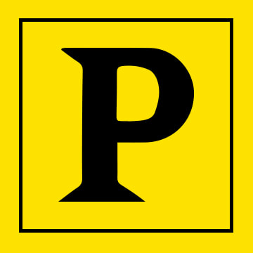 Playbill masthead logo yellow black image logomark logo mark Play-PerView